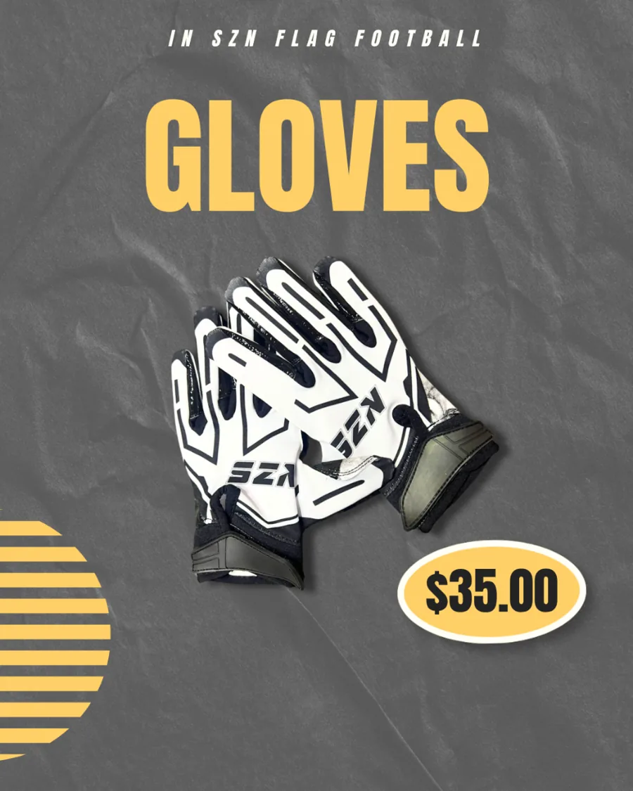 IN SZN receiver gloves product graphic